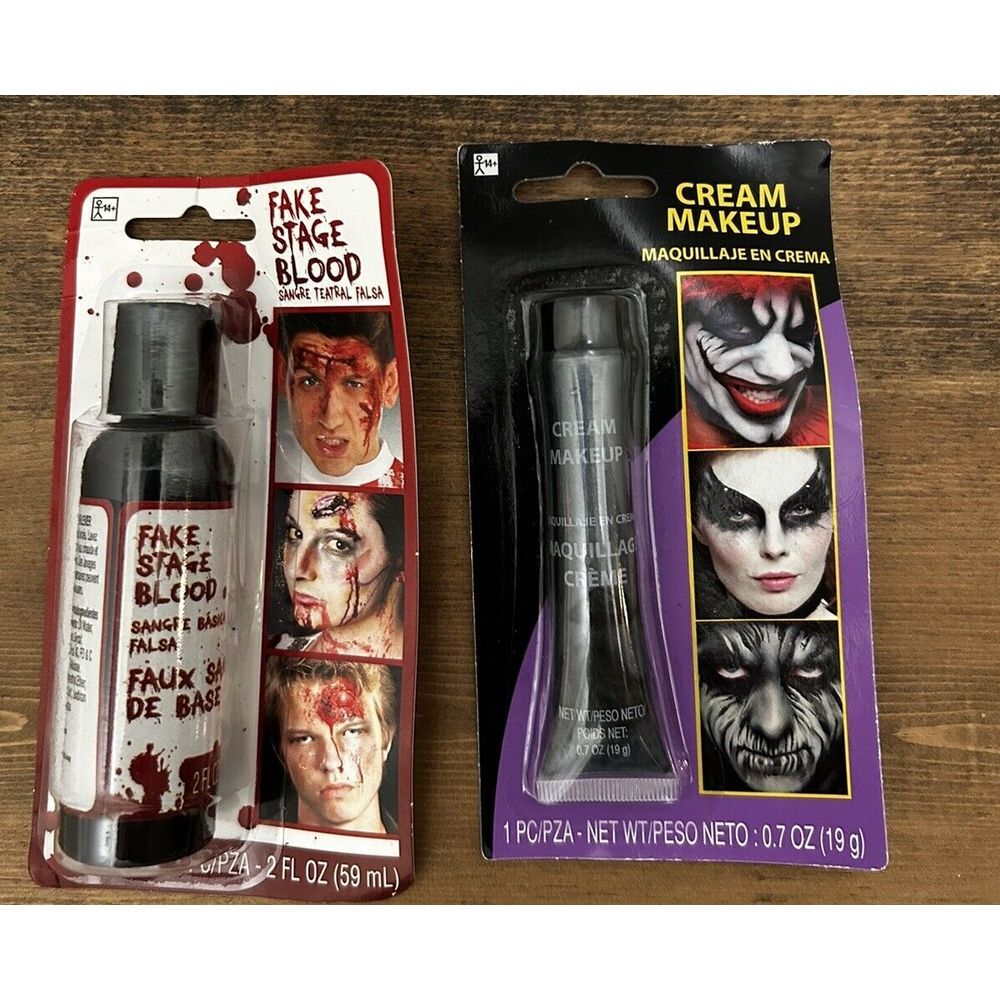 Fake Stage Blood  and Cream‎ Makeup Fresh Blood Stage  Halloween  USA